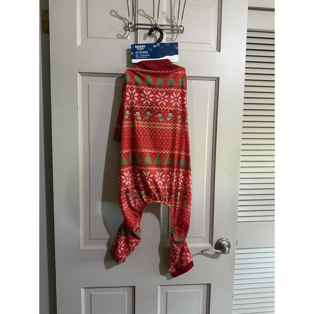 Merry Makings By Petco Dog Christmas Footless “Footie” Pajamas Size XXL NWT